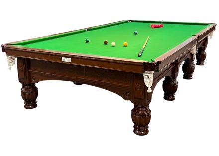 (M1223) Full-Size Oak Turned & Reeded Leg Snooker Table by Orme  & Sons