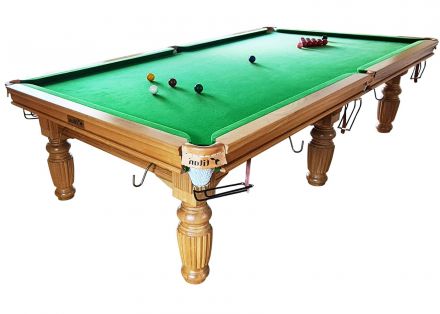 10ft Snooker Billiards Pool Table Titan Oak Reeded Leg